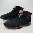 thumbnail image 5 of Ni - ke Air Jordan 7 Retro 2012 Raptor Mens Size 9.5 Black Red Sneakers 304775-018, 5 of 5