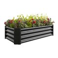 thumbnail image 3 of 421ft Raised Garden Bed with Steel Cable, Elevated PP Planter Box Stand for Gardening, Backyard Patio Ground Raised Bed for Planting Vegetables Flower Herb and Succulents, Black, 3 of 9