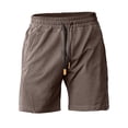 thumbnail image 5 of Sngxgn Mens Casual Shorts - Drawstring Summer Beach Stretch Shorts with Pockets(Coffee,M), 5 of 5