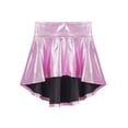 thumbnail image 3 of iEFiEL Girls Shiny Metallic Dance Skirt Flared Hip Hop Jazz Dance Skort, 3 of 7