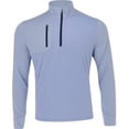 thumbnail image 4 of Callaway Aquapel Lightweight Mixed Media 1/4 Zip Chambray Heather Outerwear Men, 4 of 4