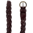 thumbnail image 2 of CTM  Leather Braided Skinny Casual Belt (Women), 2 of 4