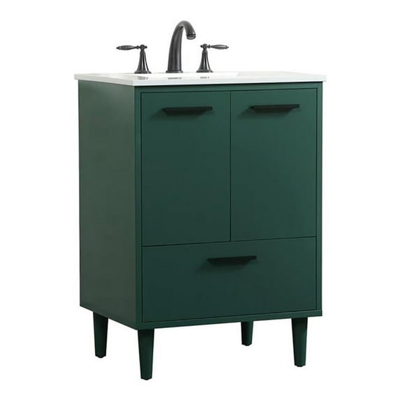 24 inch bathroom vanity in Green