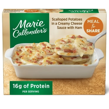 Marie Callender’s Scalloped Potatoes in a Creamy Cheese Sauce With Ham Meal To Share, Frozen Meal, 27 oz (Frozen)