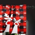thumbnail image 3 of 3 Piece Christmas Kitchen Curtains and Valances Set for Windows Christmas Kitchen Window Curtains Over Sink Decor 27.5x24 in, 3 of 6