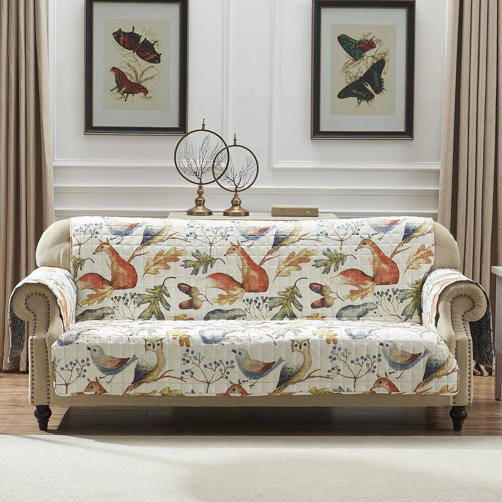 Mervin Willow T-Cushion Sofa Slipcover