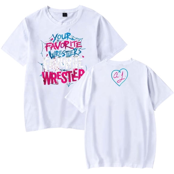 AJ Lee Your Favorite Wrestler Merch T-Shirt Women Men Casual Crewneck Short Sleeve Fashion Tee