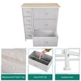 thumbnail image 5 of DWVO 7 Drawers Dresser Storage Tower Bedroom Office Bedside Unit Furniture Gray, 5 of 12