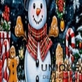 thumbnail image 6 of YIMEIS Merry Christmas Snowman Tree Gifts Kitchen Mat Rug Set - 1/2 Pcs Perfect for Kitchen Counter, 16''*24''/47''*18'', Functional for Decoration, 6 of 10