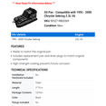 thumbnail image 2 of Oil Pan - Compatible with 1995 - 2000 Chrysler Sebring 2.5L V6 1996 1997 1998 1999, 2 of 2