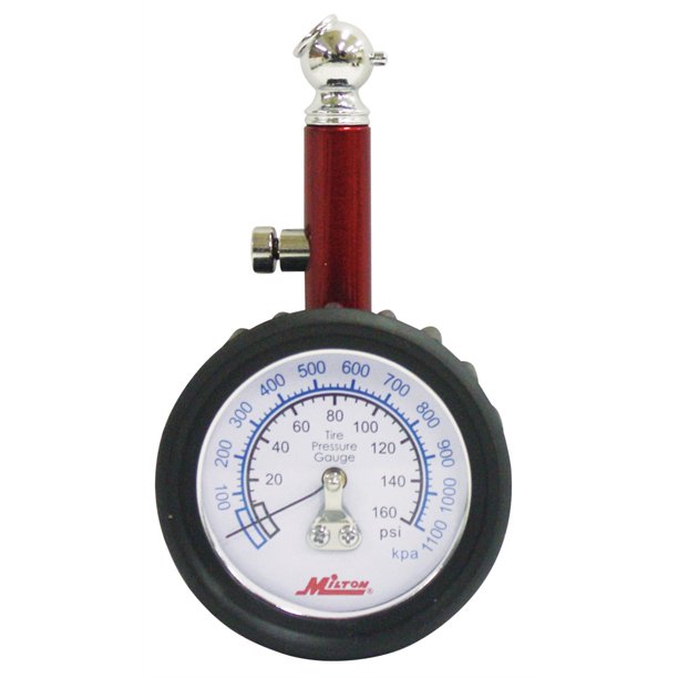 Dial Tire Gauge, 0160 PSI 5 lb increments