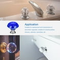 thumbnail image 5 of 42mm Crystal Knobs Diamond Shaped Pulls Handles Blue 2 Pack, 5 of 5