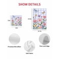 thumbnail image 7 of Pink Flowers Kitchen Dish Towels for Drying Dishes Set of 3, Spring Floral Butterfly Leaves Plants Blue Plaid Waffle Weave Microfiber Hand Tea Bathroom Towels Quick Dry & Absorbent Towel 12x12, 7 of 7