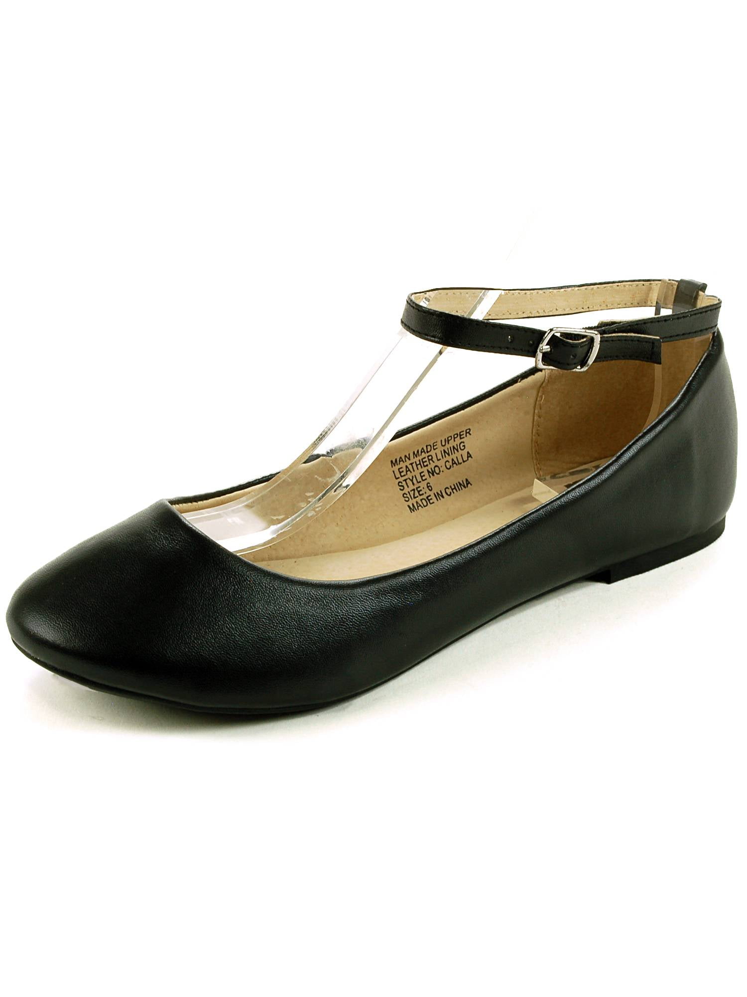 Alpine Swiss AlpineSwiss Calla Womens Ballet Flats Ankle Strap Shoe