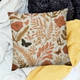 thumbnail image 2 of Autua Burnt Orange Autumn Flower Pillowcase Seasonal Fall Wildflower Rustic Outdoor Throw Pillow Cover Thanksgiving Cushion Cover 20x20in, 2 of 5