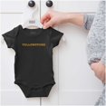 thumbnail image 5 of Yellowstone Dutton Ranch TV Show Logo Romper Boys or Girls Infant Baby Brisco Brands NB, 5 of 6