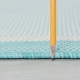 thumbnail image 2 of Tayse Eco Area Rug ECO1206 Transitional Aqua Solid Single-Color 5' 3" x 5' 3" Round, 2 of 2