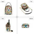 thumbnail image 3 of FORMRS Crossbody Bag for Women Quilted Travel Shoulder Cell Phone Purse with Chain Strap Handbag, Colorful Stars, 3 of 7