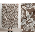 thumbnail image 3 of Soimoi Waterproof Outdoor Fabric By 2 Yard | Floral Pattern on Brown | 56" Wide | UV Resistant & Durable Taffeta Material for Cushions, Covers, Curtains, awning & DIY Projects, 3 of 7