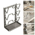 thumbnail image 1 of Kitchen Lid Storage Rack With Tray Lid Organizer Rack For Counter U Shaped Lid Holder Steel Spoon Stand While Cooking Space (2 Styles), 1 of 5