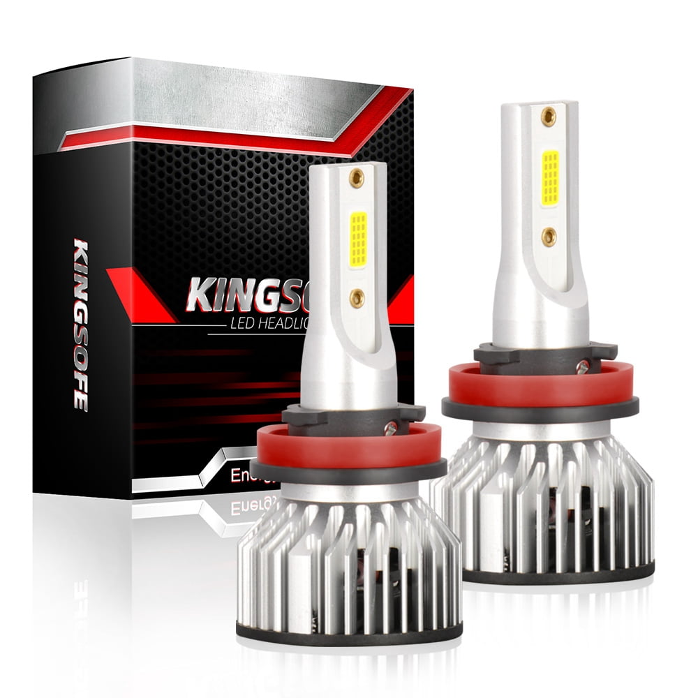 Pair 4-sides LED Headlight Kit H11 H8 H9 2000W 6000K 300000LM Hi/low Beam Bulbs~ 