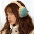 thumbnail image 3 of Weikingp Earmuffs Women And Children Adjustable Fruit Earmuffs Winter Warm Folding Ear Ear Warm Cartoon Cold Earmuffs (Clearance) A Suede, 3 of 3