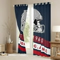 thumbnail image 3 of Erosebridal Football City Curtains Pack of 2 (42x84),American Football Sport Black Out Curtains,New England Curtains for Living Room,Stylish Bedroom Decor, 3 of 7
