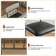 thumbnail image 3 of QinaQin Set de 2 bancos altos modernos para isla de cocina, asiento de 25.5 pulgadas, respaldo, tapizado en piel sintética, estructura metálica y reposapiés para mayor comodidad, 3 of 8