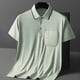 thumbnail image 5 of pstuiky Camisas de manga corta para hombre, Camisa informal de manga corta con cuello vuelto, cómoda y lisa, para hombre camisas casuales para hombre xl, 5 of 9