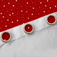thumbnail image 4 of Manfei Modern Stars Polka Dot Curtains and Drapes Pack of 2 (52x63 Each),Galaxy Theme Black Out Curtains,Red White, 4 of 6