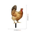 thumbnail image 3 of Brixlen Realistic Hen Acrylic Garden Stake, Lifelike Chicken Yard Art Sign, Weatherproof Animal Ornament for Backyard Patio Lawn Farm Landscape Decoration, 3 of 5