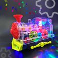 thumbnail image 3 of Train Toys for 3+ Year Old Kids, Kids Train Set with Light & Music, Early Educational Transparent Gear Toy for Toddlers, 3 of 8