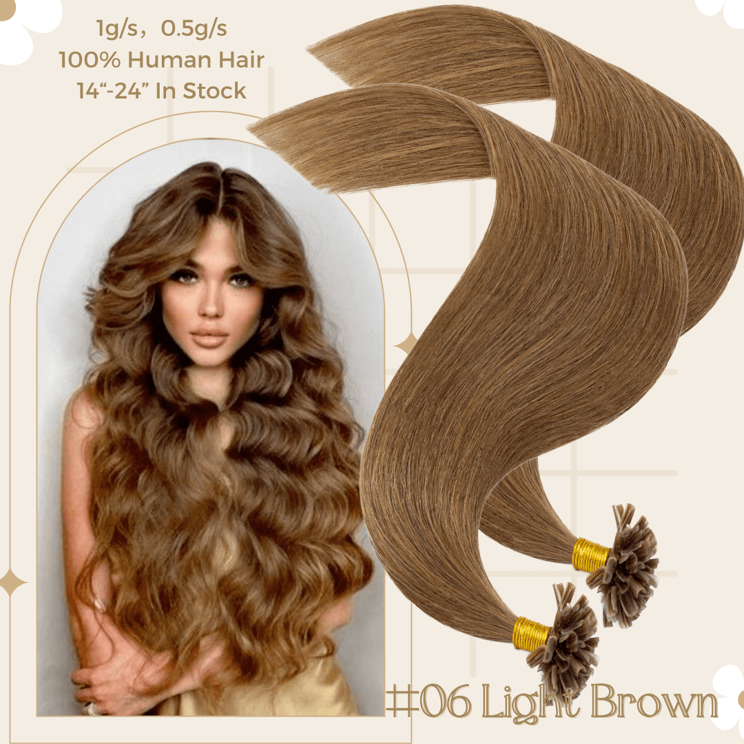 Benehair Thick 1g Keratin Nail U Tip 100% Remy Human Hair  display picture 1