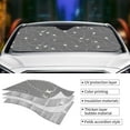 thumbnail image 5 of Disketp Windshield Sun Shade, Car Sun Shade For Front Window Airplane Routes Around The World Sunshades Sun Visor Protector Blocks Uv Rays Foldable, 5 of 9