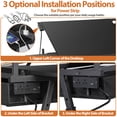 thumbnail image 6 of HomGarden Wood Adjustable Drafting Table W/Power Outlet & Stool, Tiltable Slide-Out Drawing Desk Indoor, Black, 6 of 12