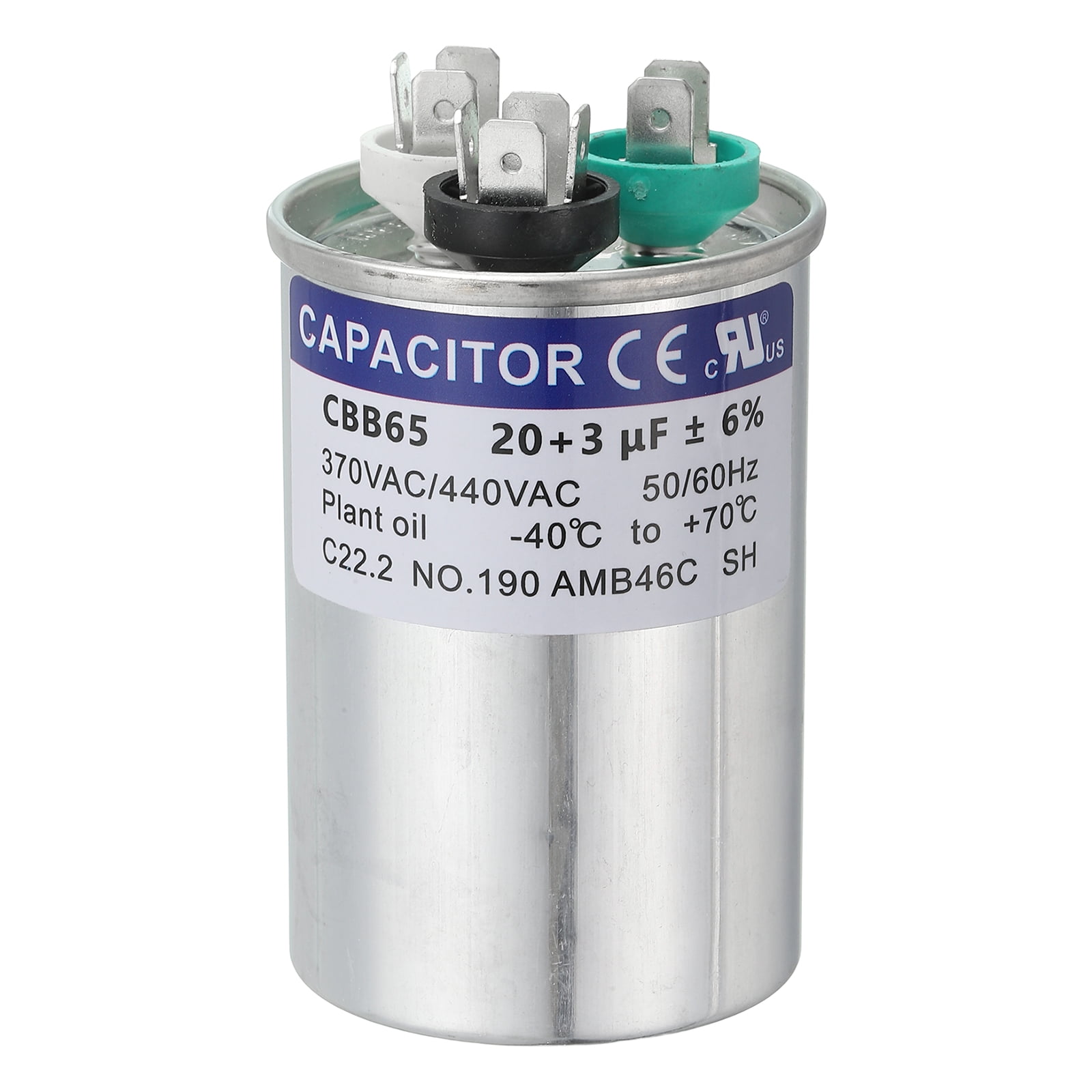 みか Lennox 89M80 - 100335-12, Dual Run Round Capacitor, 45/5 MFD