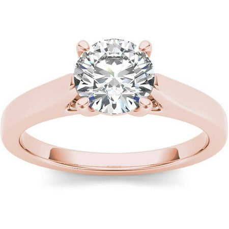 1 Carat T.W. Diamond Solitaire 14kt Rose Gold Engagement Ring