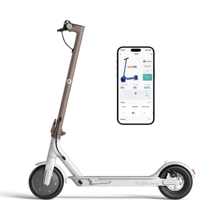 SIMATE Electric Scooter for Adults, 8.5" Solid Tires, 350W Motor, 21 Miles Range, Top 15mph, Portable E-scooter for Commuter, App Control