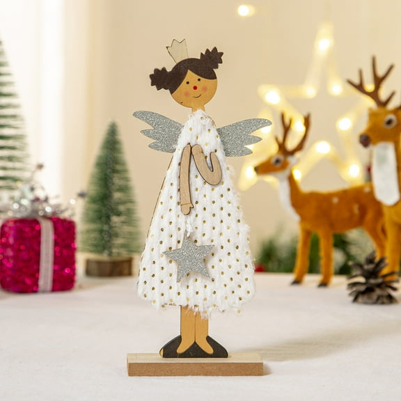 Christmas Decorations Clearance New Christmas Ornaments DIY Wooden Ornaments Angel Ornament Christmas Gifts