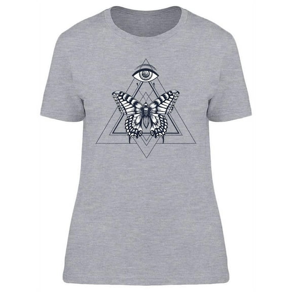 Butterfly With Mystical Eye T-Shirt Women -Image by Shutterstock, Female Medium