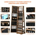 thumbnail image 4 of Lvifur 360° Rotating Jewelry Armoire with Full-Length Mirror,Lockable Mirror Jewelry Organizer,Mirror with Jewelry Storage, 4 of 7