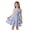 Blue, variant on One Shoulder Floral Dress Teenager Girl Summer French Elegant Floral Bow Ruffled Waist-Defined Sleeveless Dress One Shoulder Ruched Dress