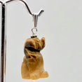 thumbnail image 6 of Tiger Eye Dog Pendant Necklace | Semi Precious Stone Jewelry | Sterling Silver |, 6 of 12