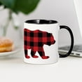 thumbnail image 4 of CafePress - Buffalo Plaid Bear - 11 oz Ceramic Mug - Novelty Coffee Tea Cup, 4 of 6