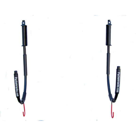 Universal Wall Mounted Kayak Fold-away 2 Rack Set w/Hooks by Pack'em Racks