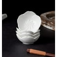 thumbnail image 5 of Fymlhomi Pink Cherry Blossom Porcelain Sauce Dish, Seasoning Dish, Sushi Soy Dipping Bowl, Dessert Bowl, Appetizer Plates, Serving Dish for Kitchen Home (Set of 4, White), 5 of 5