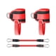 thumbnail image 4 of Juego de correas de soporte de tobillo ajustables, bandas de fitness para gimnasio, 25 x 8 cm, ligeras, multiusos, fáciles de instalar con anillos en Rojo, 4 of 8