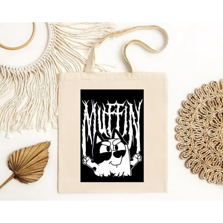 vintage Short Sleeves Muffin Rock Styles Bluey Tote Bag for Men and Women  up to -TH13643