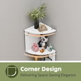 thumbnail image 4 of YOYTOO Corner Shelf Wall Mount, 5 Tier Floating Corner Storage Bookshelves for Living Room Bedroom, Black, 4 of 6