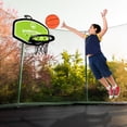 thumbnail image 4 of Canasta de baloncesto HeyZoo para trampolín, impermeable, verde, con bomba, 4 of 7